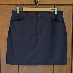 Eddie Bauer Black Adventure Skort Hiking Golf Outdoors Womens Size 10 Camping